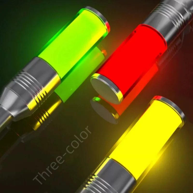 1PCS Tricolor In 1 Layer Led Signal Tower Light Aluminum Alarm 24V LED Cylindrical Warning Machine Light For Industrial Machines