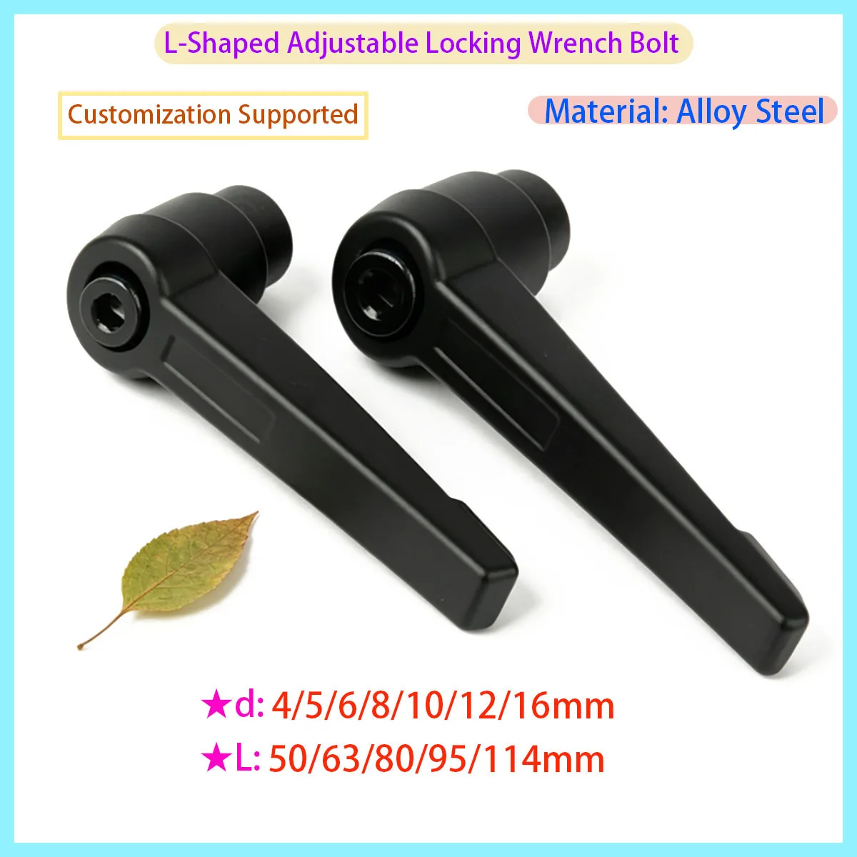 Adjustable Clamping Rod Mechanical Handle Locking Internal Thread Knob Bolt Screw M4 M5 M6 M8 M10 M12 M14 M16