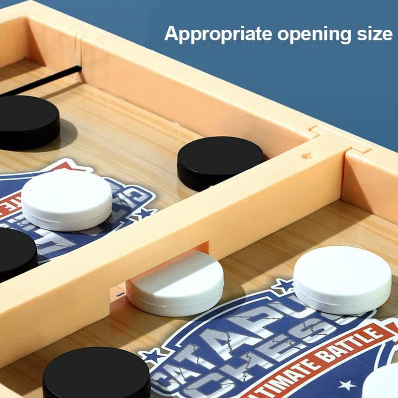 Table Hockey Paced Sling Puck Board Game Fast Sling Puck Winner Party Game Adult Child Family Game Desktop Battle Board Toys