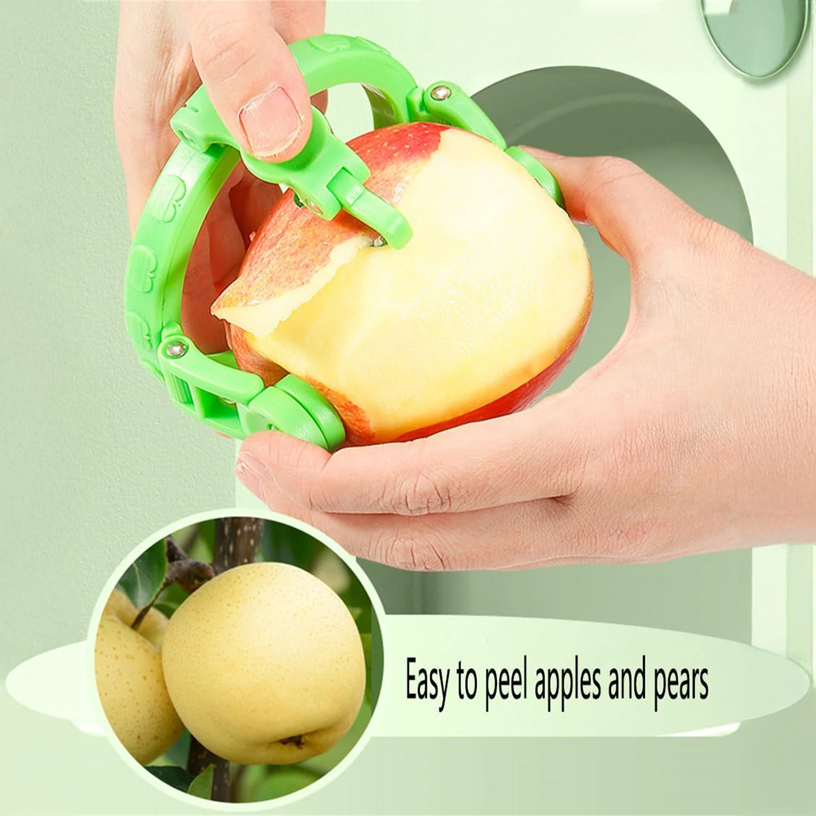 Kitchen Gadgets Gift Ideas - مقشرة الفاكهة المحمولة مقشرة التفاح الدوارة