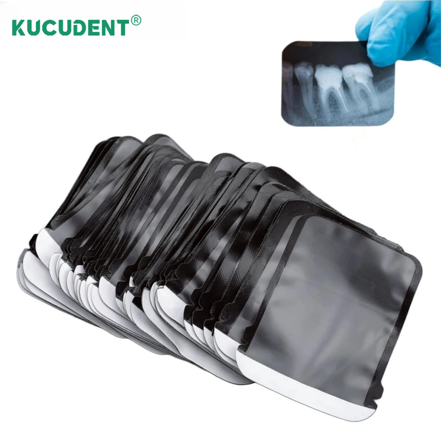 KUCUDENT 100Pcs Dental X Film Barrier Envelopes Phosphor Plate Disposable Protective Pouch Cover Bag Dentist Clinic Supplies