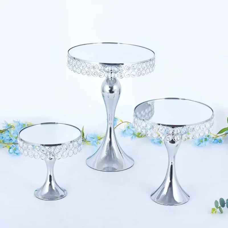 Round metal cake stand, cupcake dessert decoration display stand