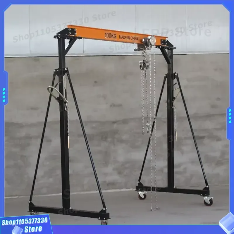 Heavy Duty Portable Gantry Crane Mobile Wheeled Lifting Equipment for Warehouse Workshop Industrial Use Small Hoist System