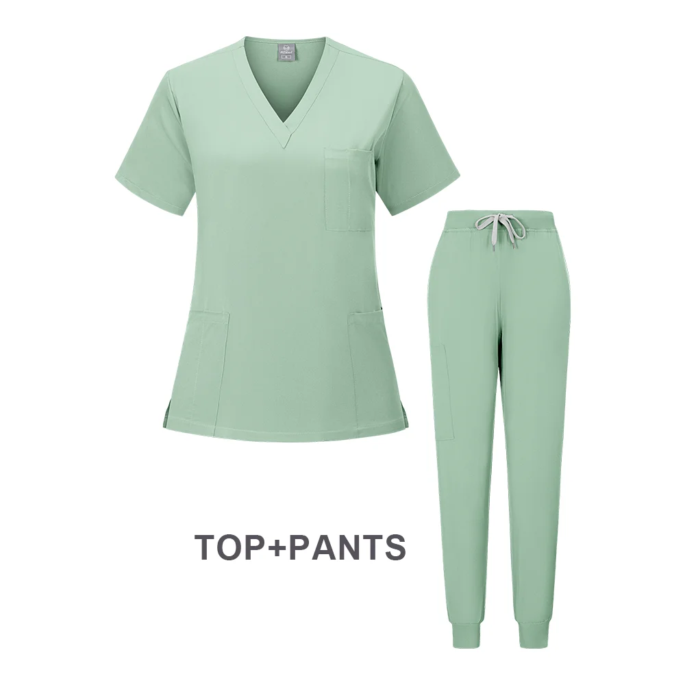 Surgical Uniform Woman Medical Scrub Sets Suit for Women Sanitary Manicurist Uniforms  Clothing Experiment  Nursing Kit