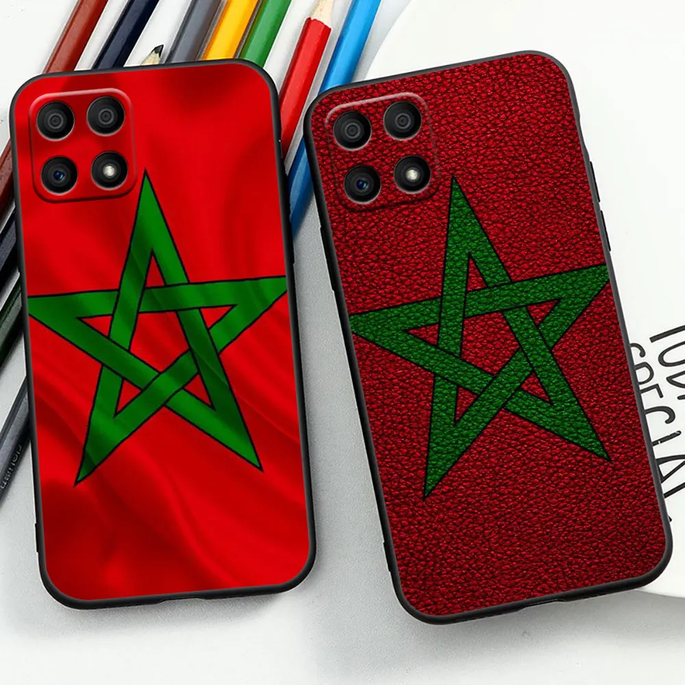 Moroccans Morocco Flag Passport Case For Huawei P20 P30 Y6P Y7 Y9 NOVA 2I 3I 7I 8I 9SE Honor 90 20 9X 8X X9A X8 X7 X7A Case Capa