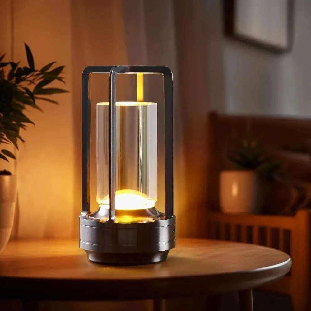 GGbingo Kabellose LED-Tischlampe Stimmungsvolle Schreibtischleuchte Outdoor-Camping-Atmosphärenbeleuchtung Café-Dekoration Nachtlichter – Detail 8