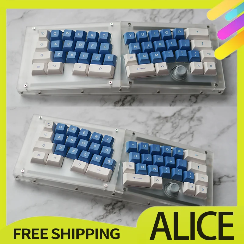 Alice Customized 40% Keyboard Kit Libra Mini Mechanical Keyboard Kit Ergonomic Hot-swap Customized Gaming Keydous Unassembled