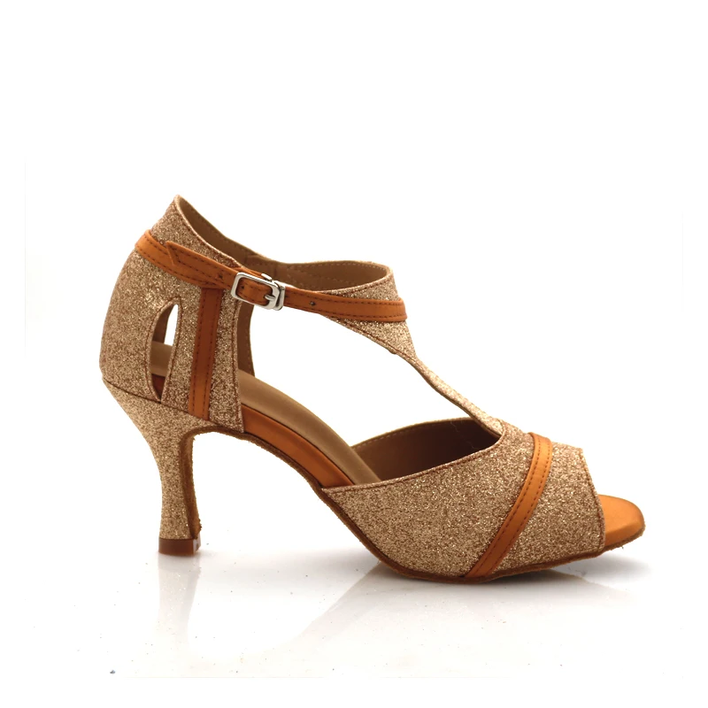 Professional latin dancing shoes women's adult summer sandals indoor soft soled dancing shoes national standard ballroom dancing
