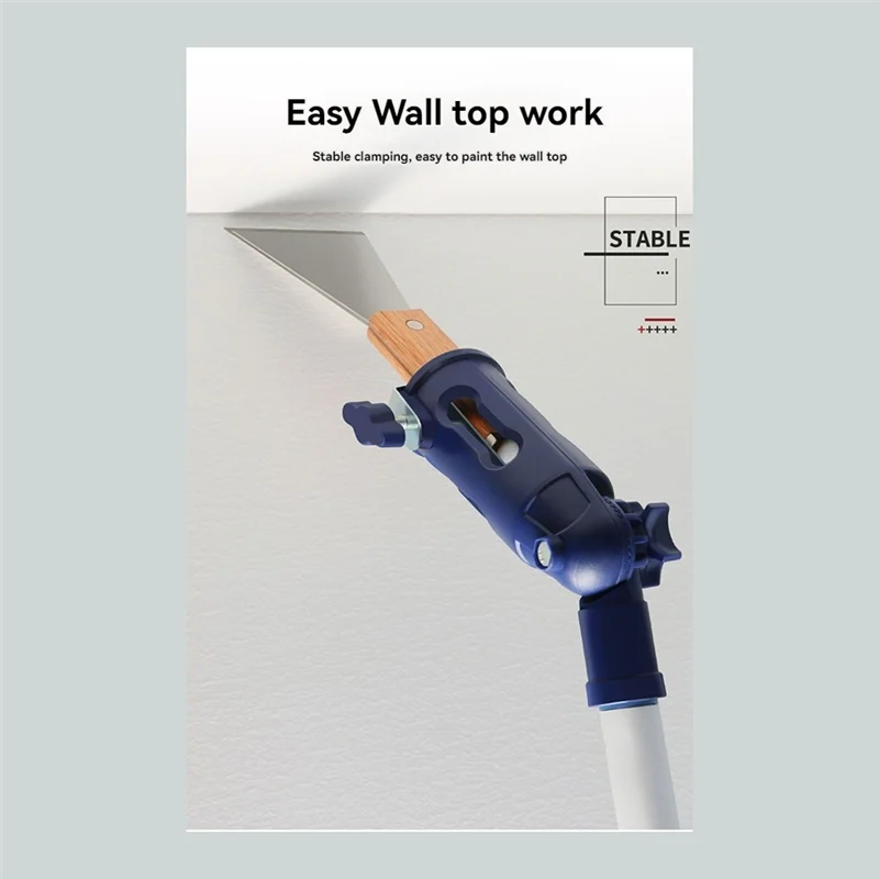 Extensor de pincel de pintura multiángulo AEE2-2PCS, soporte de fijación de poste de extensión para pincel de pintura para un alcance fácil de techos y paredes