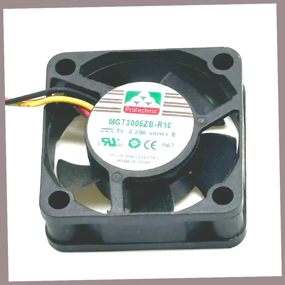 Protechnic Magic MGT3005ZB-R10 DC 5V 0.20A 30x30x10mm 3-wire Server Cooling FanIndustrial Equipment Ventilation