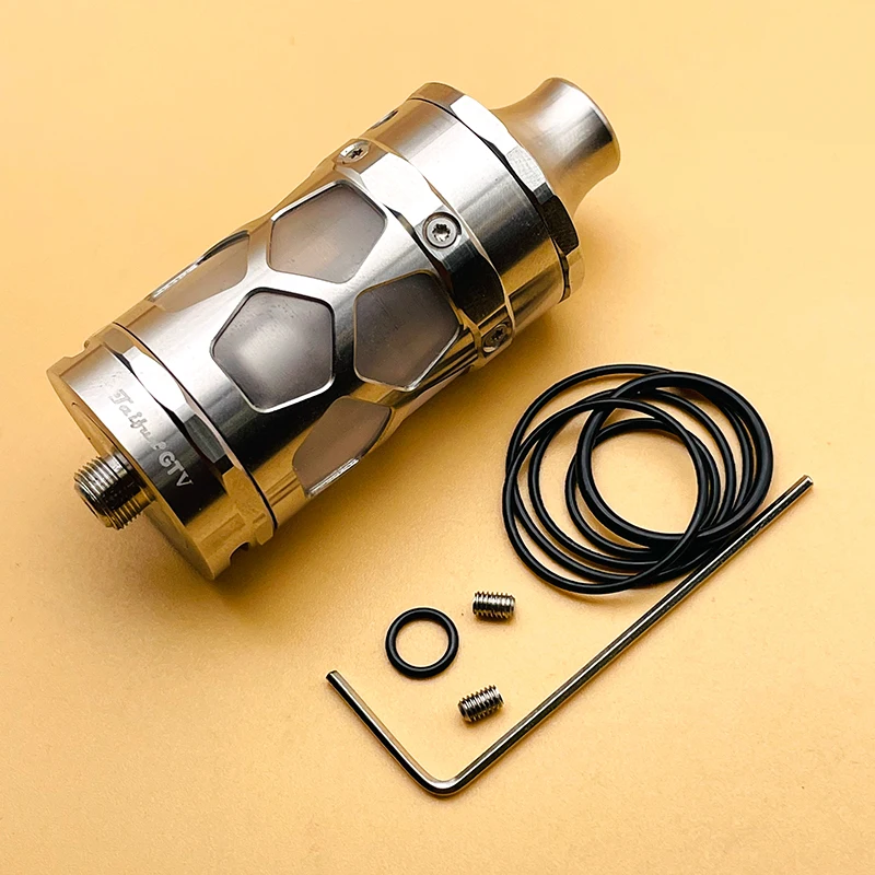 DSX Taifun GTV GT5 RTA خزان السجائر الإلكترونية القابل لإعادة البناء 316ss مادة 6 مللي 25 مللي متر لصندوق الخيط 510 تعديل الميكانيكية