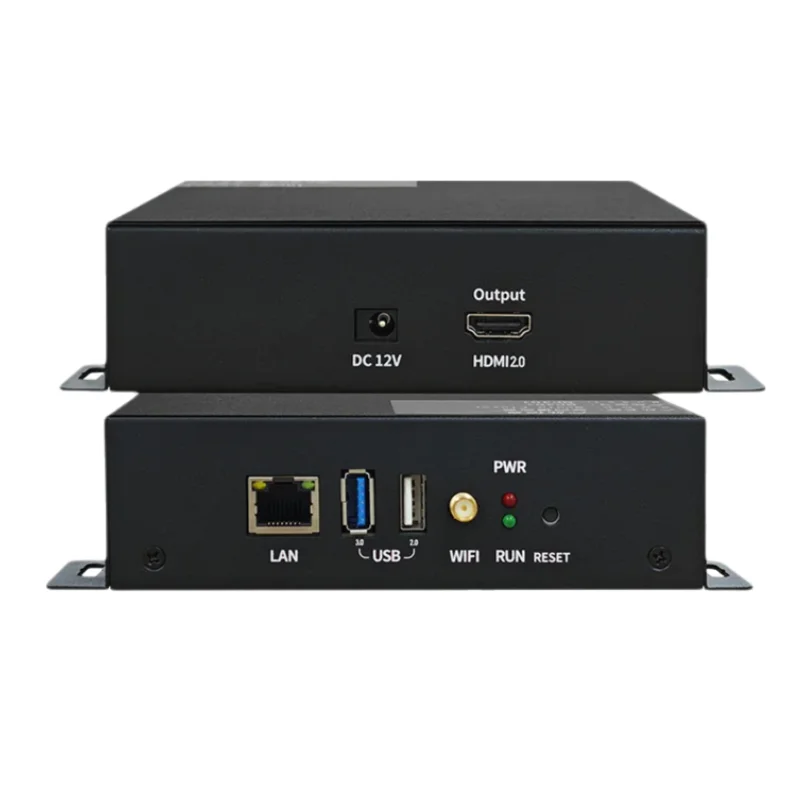 MP1 Media Player 4-Core CPU+GPU LED Display Controller Built-in Sending Card for Fixed Screen Smart Pole Ad Display