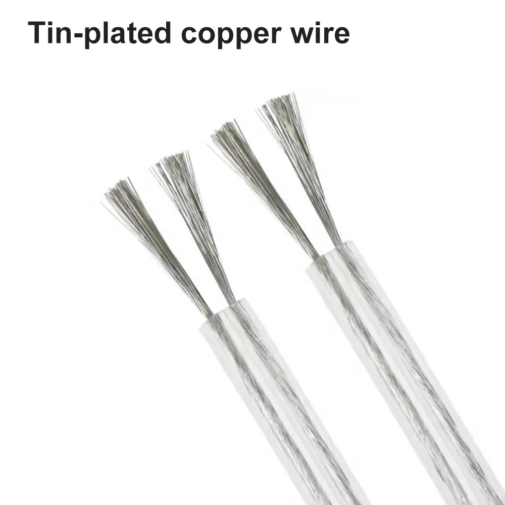 

1-100m Transparent Parallel Cable 22/20AWG LED Neon Light Welding Electric Wire 2Pin DC Power Copper Wire Audio Electronic Toy