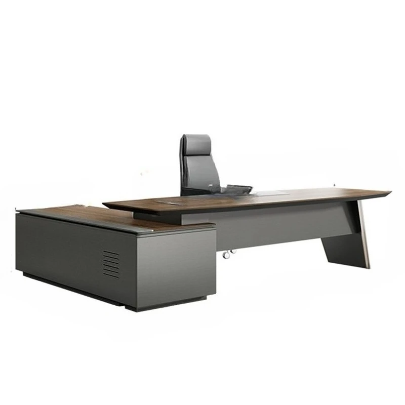 

Office Furniture Boss Office Desk and Chair Combination President's Desk Light Luxury Atmosphere Chairperson Daban Desk