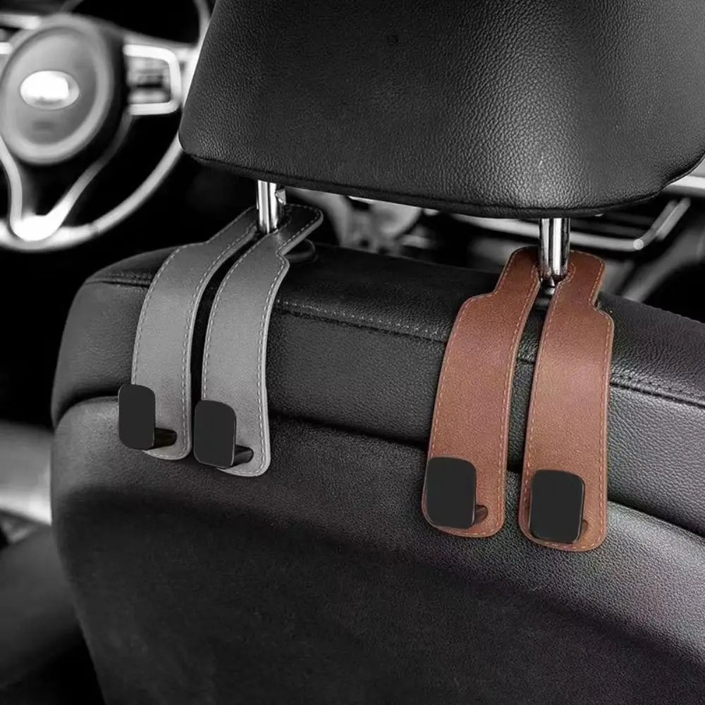 Durable 2 in 1 Car Headrest Hook Universal Hidden Car Seat Back Hanger Large Load-Bearing Car Hooks Car Interior Accessories