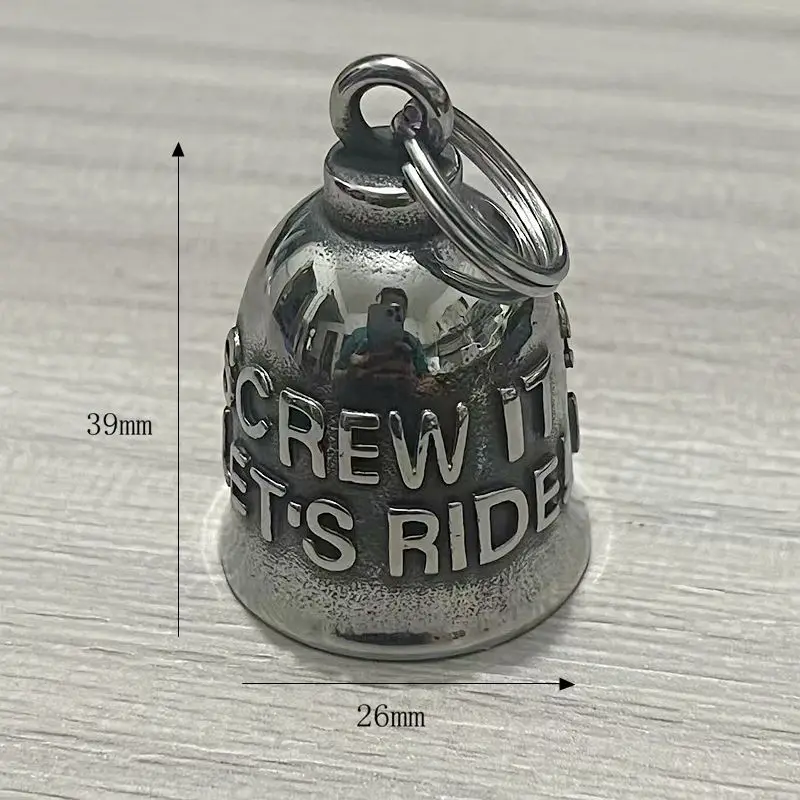 Retro Style Stainless Steel Exorcism Riding Bell Pendant Unisex Fashion Jewelry Accessory