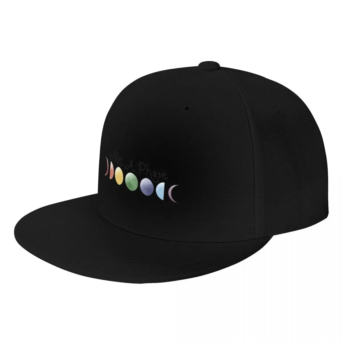 

LGBTQ+ Rainbow Not A Phase Moon Phase Watercolor Baseball Cap Dropshipping Luxury Hat Military Tactical Cap Women Men's