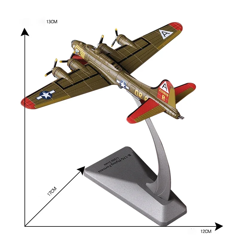 1:200 Scale AF1  U.S. Army B-17G Air Fortress Bomber B17 Finished Alloy Aircraft Military Combat Aircraft Model