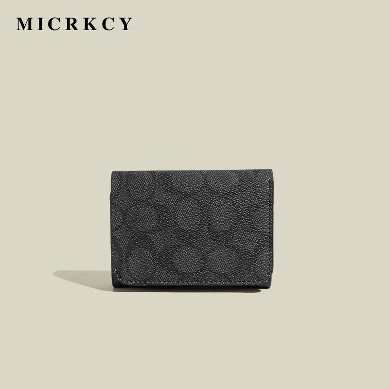 Vintage high-end 70% off women's short wallet with integrated card holder, large capacity foldable ID storage card holder