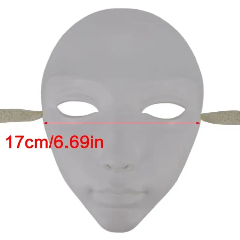 39BB Stylish Party Accessory Lightweight Plastic Face Mask For Halloween Cosplay Event Comfortable Breathable Design