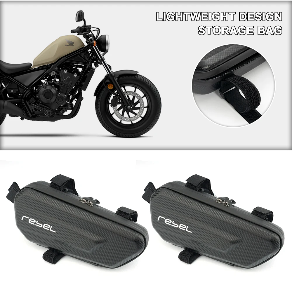 Easy To Clean Large Capacity EVA Motorcycle Saddle Bag Tool Bag For Rebel 250 Rebel500 Rebel1100 Rebel 1100T 250 S Edition