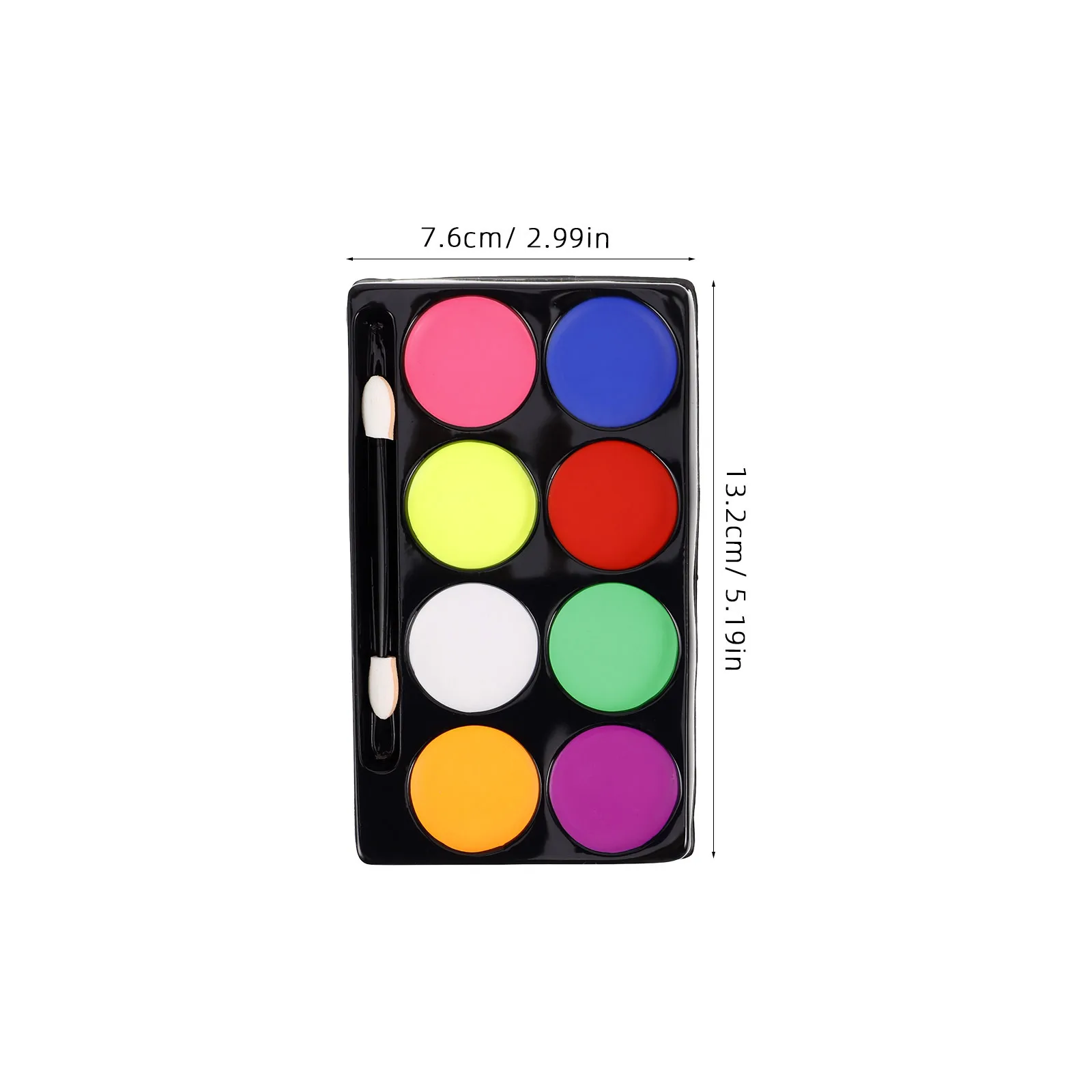 2 صناديق الأطفال مرحلة ماكياج النفط القائمة الملونة لوحة ألوان الوجه 8 ألوان مهرجان الحفلات طقم طلاء الجسم تأثيري لوازم
