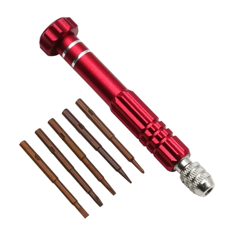 F92C thuận tiện 5 trong 1 kính máy tính Đồng hồ Đồng hồ sửa chữa vít vít bộ tháo rời để cắm trại ngoài trời và sửa chữa xe