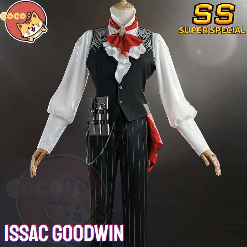 

Issac Goodwin Cosplay Costume Game Identity V Patient Cosplay Director's Assistant Costume and Cosplay Wig CoCos-SS