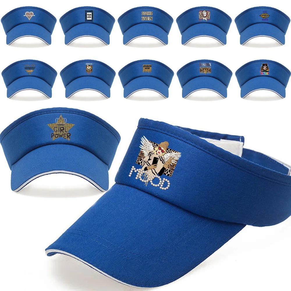 Golf Cap Empty Top Hat Unisex Visor Summer Sun Hat Running Baseball Caps Printing Leopard Series Sports Hats Adjustable Anti-UV
