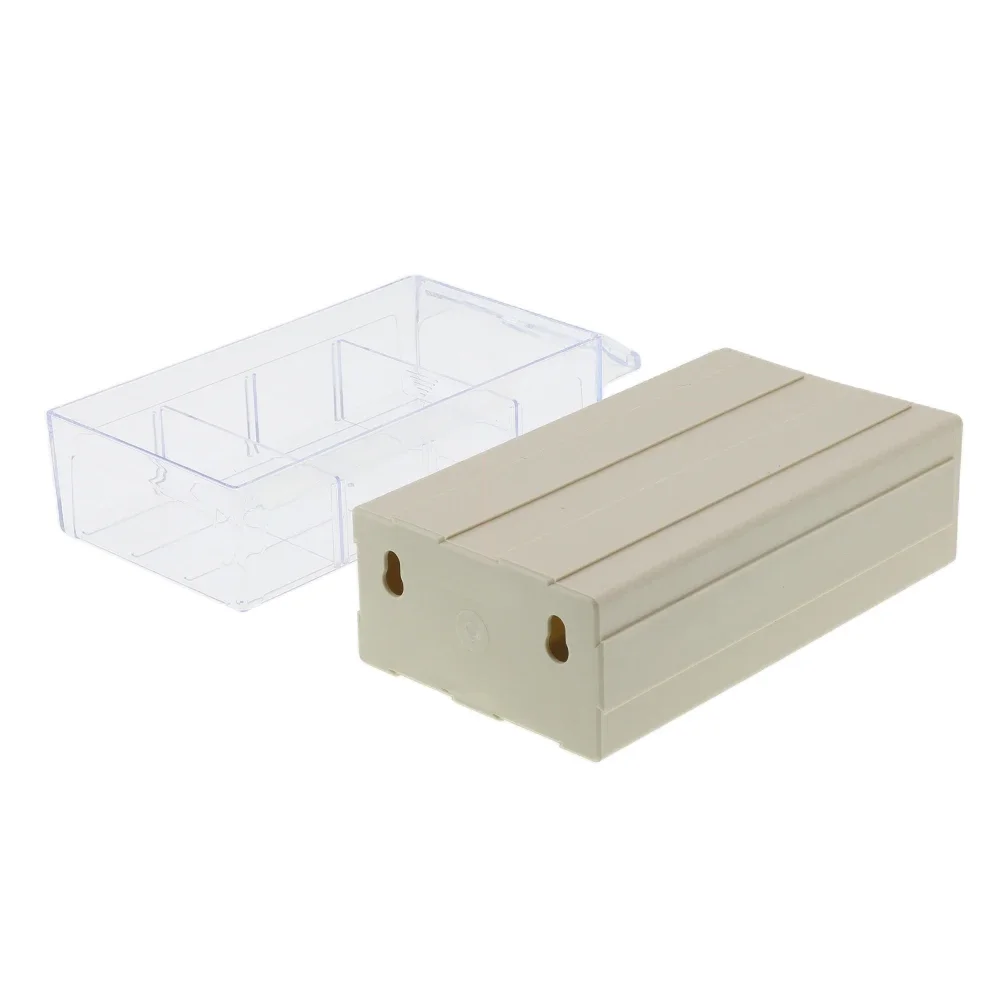 Storage Box 1PC Translucent Plastic Storage Box with Finger Grip Drawers Perfect for Multi purpose Organization