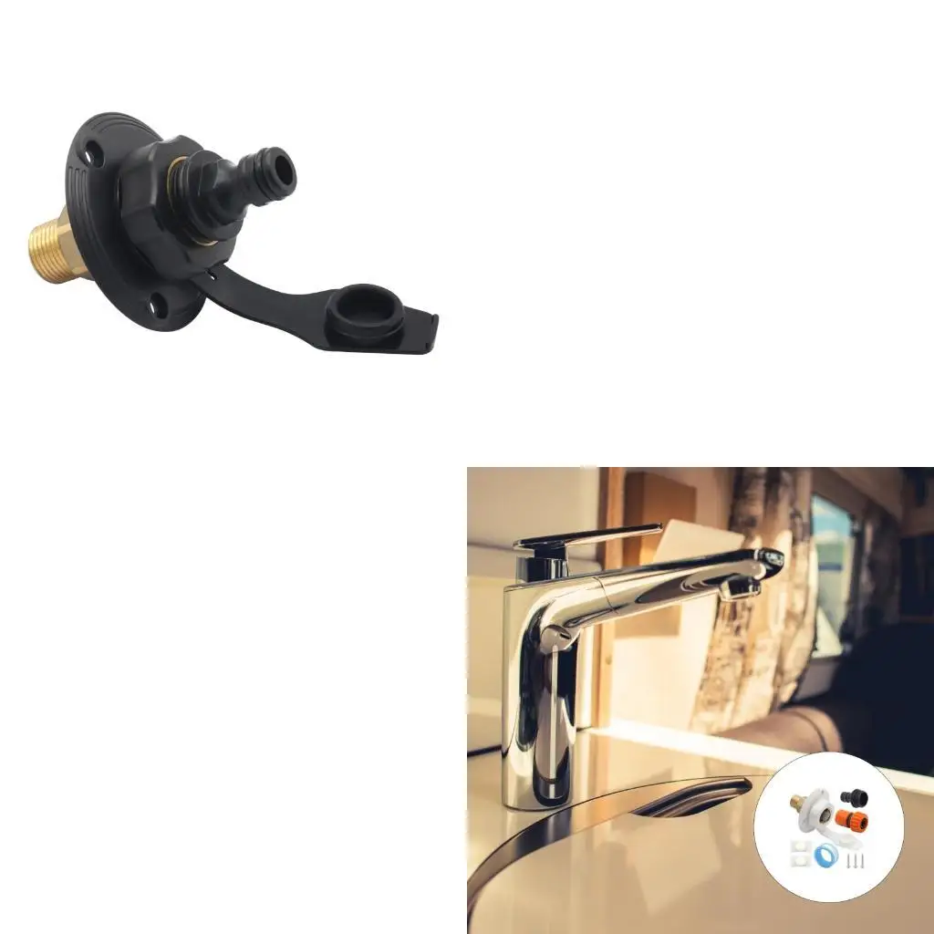 

Входной патрубок для воды из бессвинцовой латуни системы водозабора автофургонов для кемпинговых транспортных средств