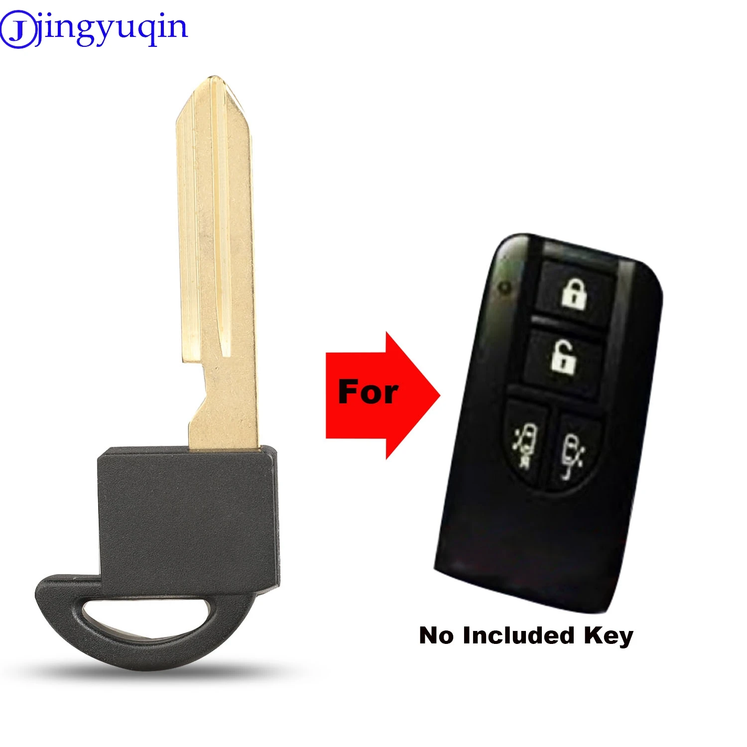 

jingyuqin Remote Car Key Fob Shell Case Cover SMART REMOTE KEY BLADE For NISSAN ELGRAND 2002 - 2006 B54