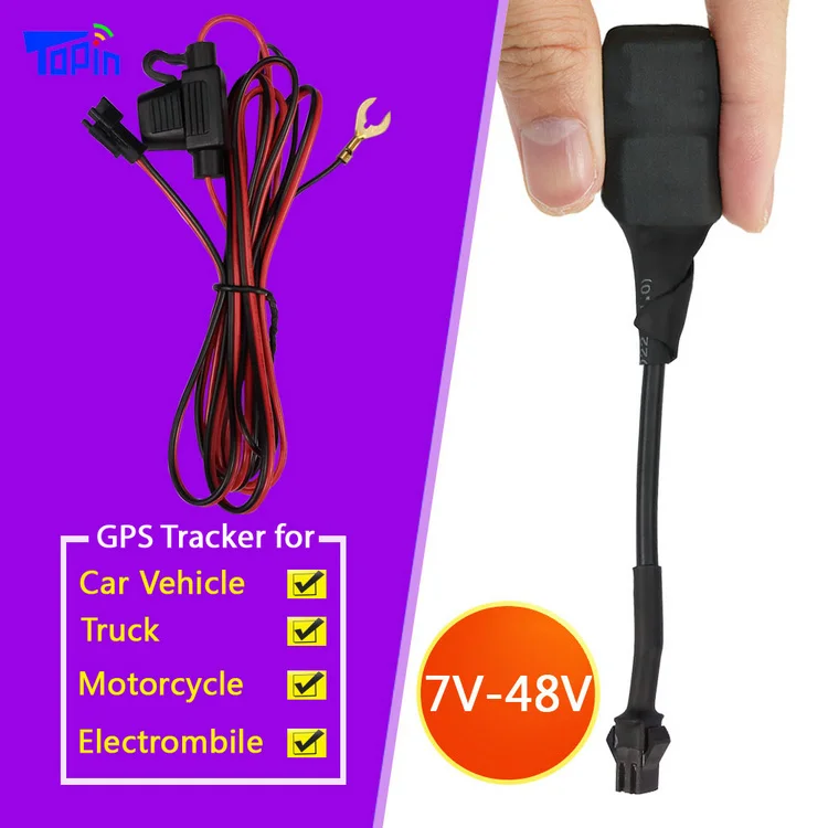 CT1-b Mini GPS Tracker GSM LBS Locator for Car Auto Vehicle Motorcycle Scooter Truck Tracking Input Wide Voltage 7V 12V 24V 48V