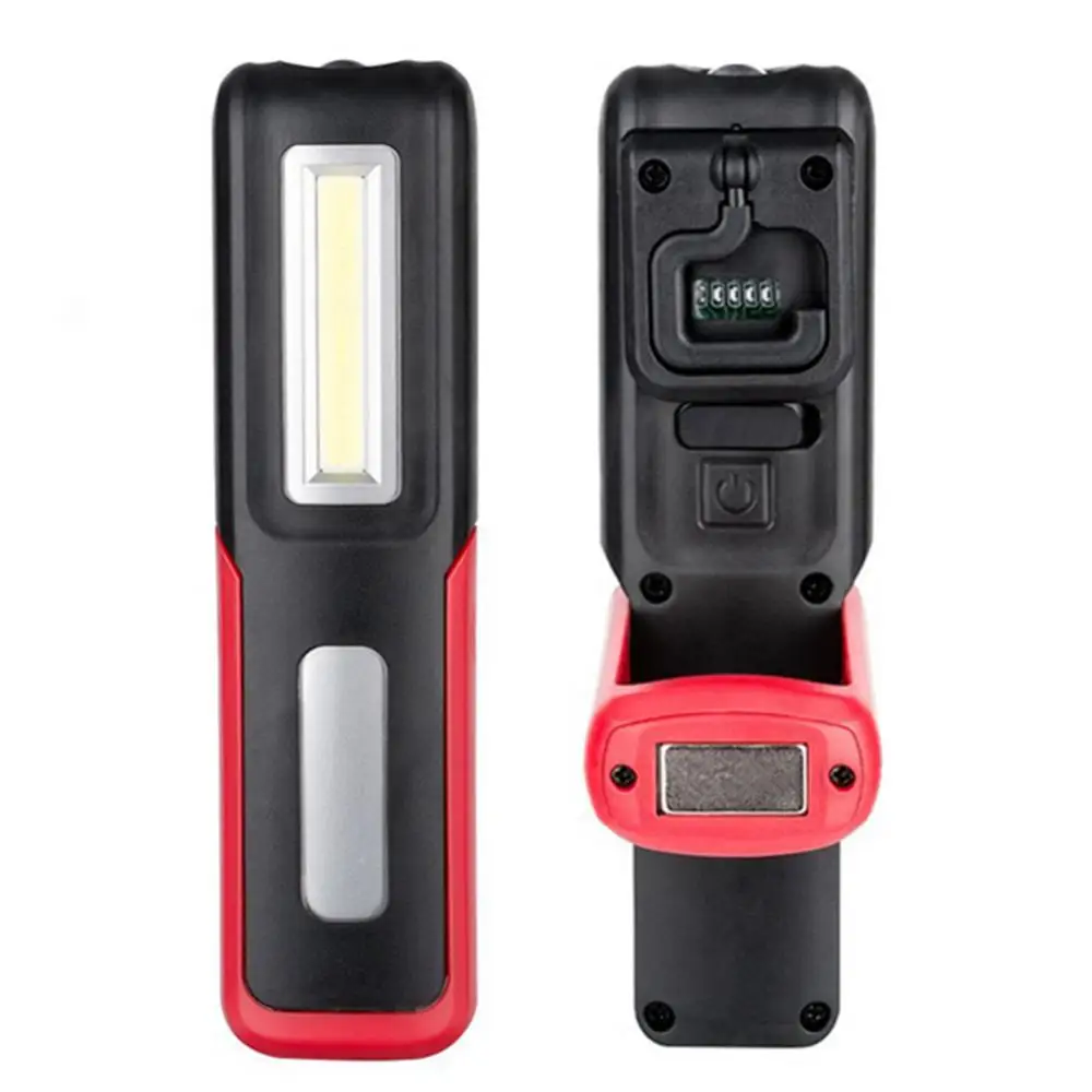 Portable LED Magnetic USB Rechargeable COB Flashlight Work Light Torch Light