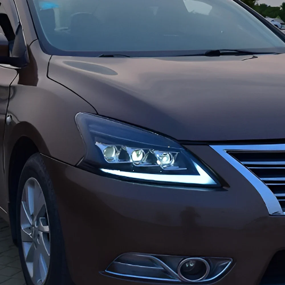 

Car Front Lamps for Nissan Sylphy Sentra 13Th 2012-2015 Auto Headlights Assembly Upgrade Led 3 Projector Lens Tool Accessories