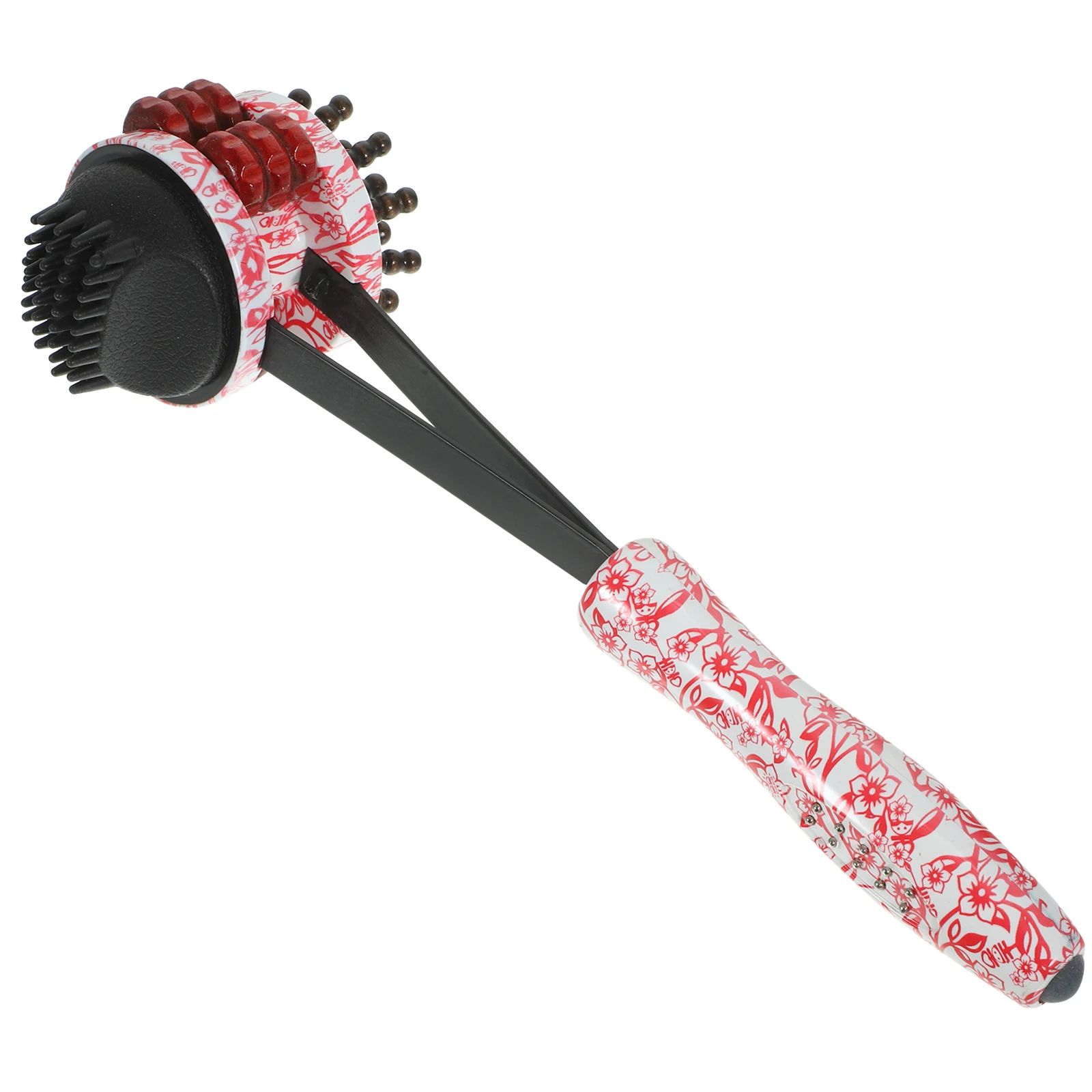 

Roller Massager Handheld Back Stick Portable Tool Manual Massagers Hammer Plastic Red Flower Ceramic Body Massage Stretch Arm