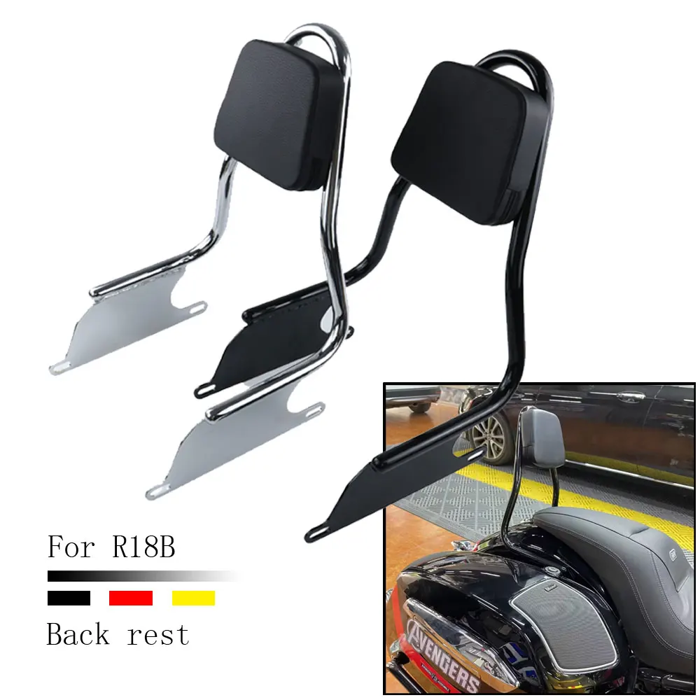 

Motorcycle Fit R18 B Accessorie Passenger Backrest Rear Seat Sissy Bar Cushion Pad For BMW R18B 2020 2021 2022 2023 Accessories