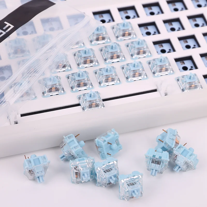 10-110 Chiếc Công Tắc FEKER Tương Tự Như Thánh Gấu Trúc Matcha 3Pin Cho Bàn Phím Cơ Keycaps Phụ Kiện Chơi Game Bàn Phím Chuyển