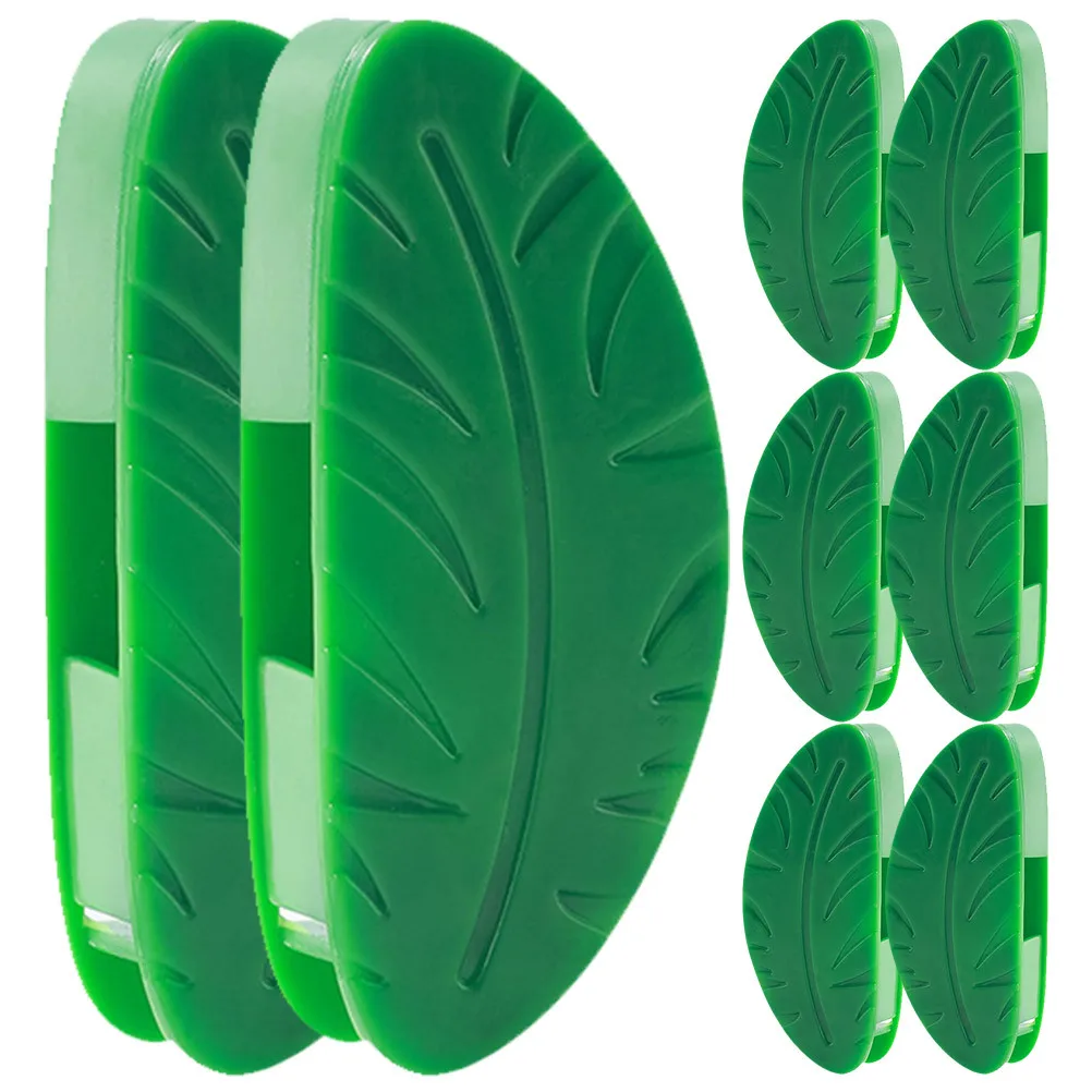 

8pcs Plant Fixer Leaf Design Green Wall Clip For Climbing Plants Traction Tool Garden Decor Fixture Accessory Plant Wall Clips