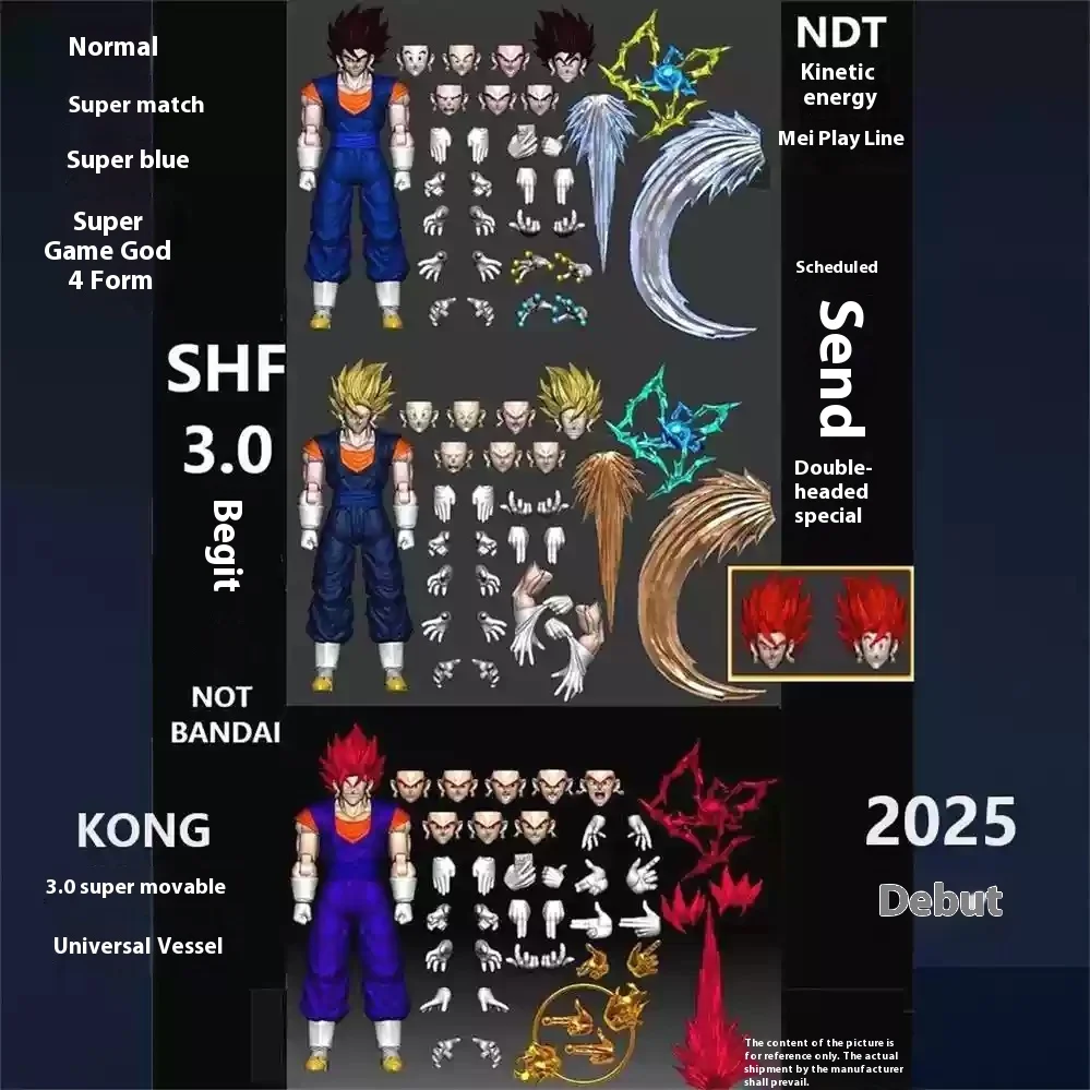 Dragon Ball Super Saiyan Ssj Vegetto Son Goku & Vegeta Son Gohan Trunks Action Figures - Anime Collectible Models By Oc Toys Toy