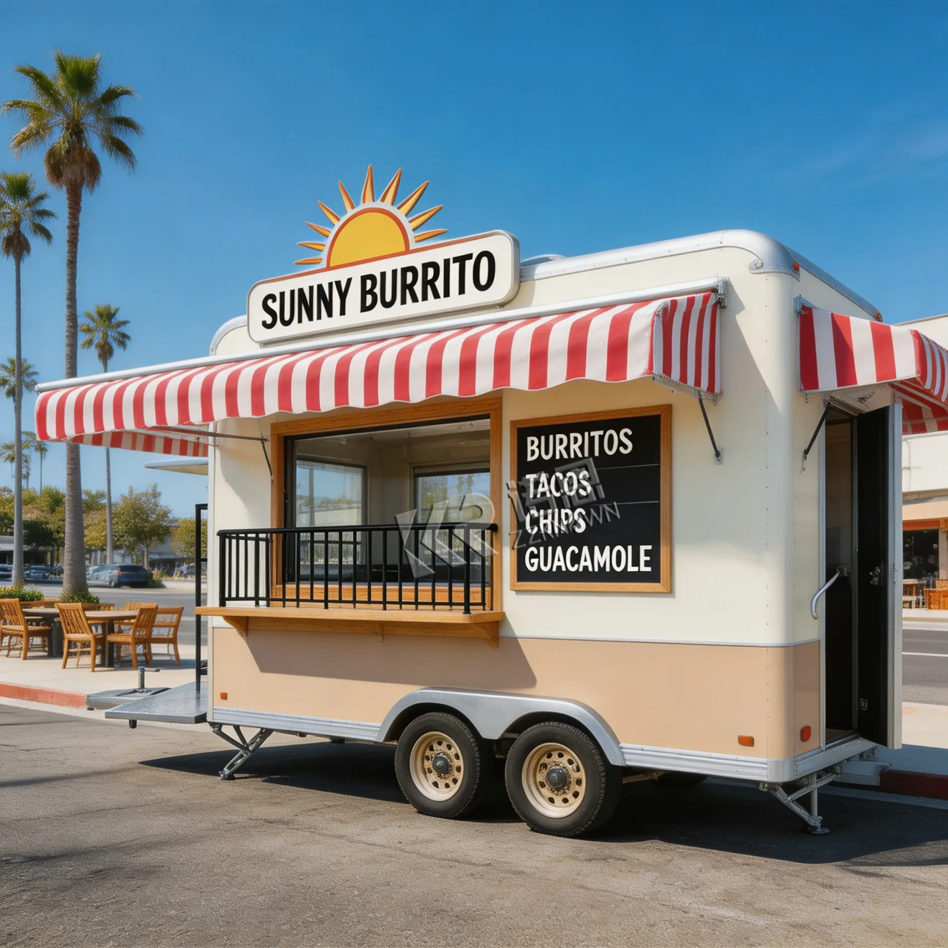 Wine Beer Truck - شاحنة طعام معتمدة من CE، مقطورة