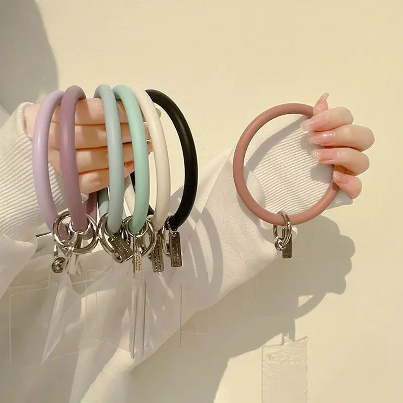 

Силиконовый ремешок-кольцо для IPhone, анти-потерянный браслет для мобильного телефона Samsung, чехол на запястье, автомобильный брелок, милый подвеска для телефона