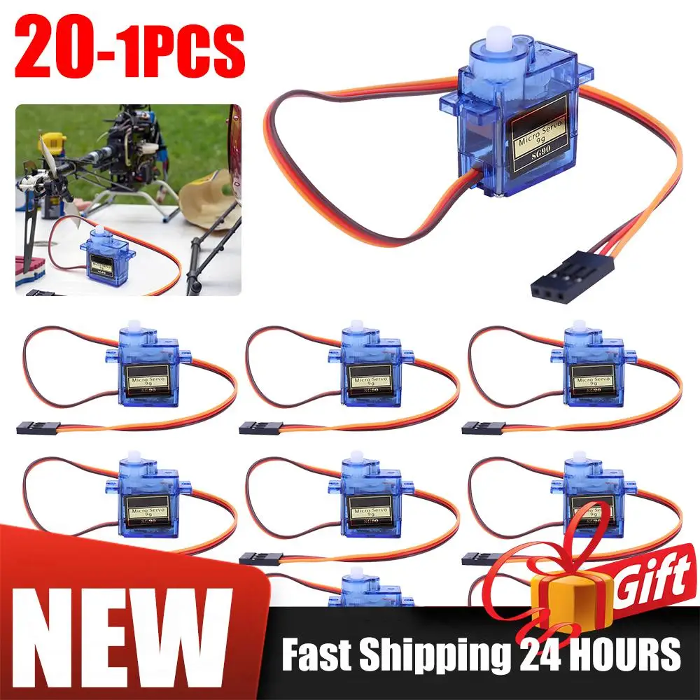 SG90 9G Micro Servo with QC Mark Compatible with 450 Fixed-Wing & Helicopter Models Essential RC Hobby Servo for Precise Control