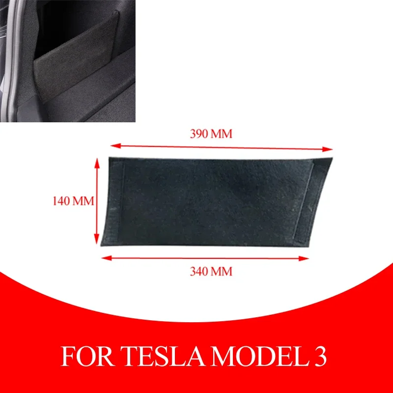 For Tesla model 3  Auto Luggage Side Storage Organizer Card Dividers Car Luggage Accessories