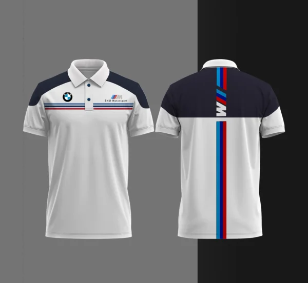 

BMW Summer Polo Shirt Men's Loose Fashion Short Sleeve Quick Drying Motorcycle Racing Motogp Cycling Suit Lapel T-Shirt for Men