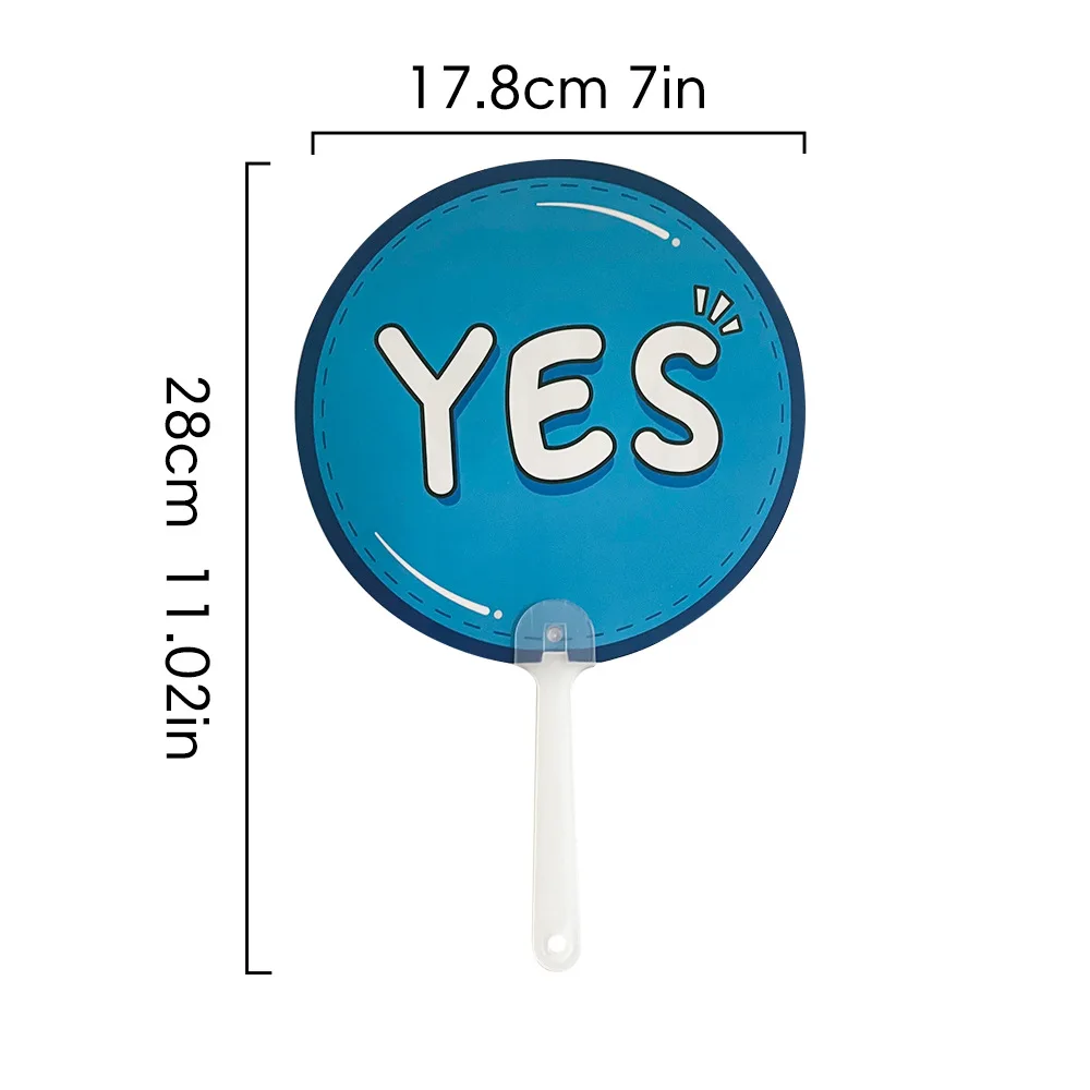 5 Pcs YES NO Handheld Answer Cards Classroom Interactive Teaching Aids True False Signs English Question Answer Prop