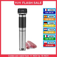 BioloMix 5th Generation Stainless Steel WiFi Sous Vide Cooker IPX7 Waterproof Thermal Immersion Circulator Smart APP Control