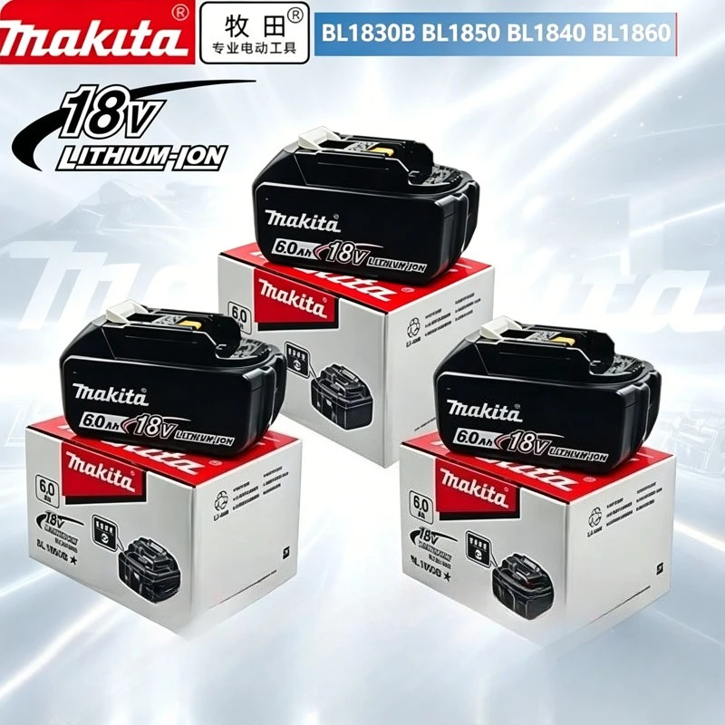 

Makita 6.0 Ah Battery 18V LXT Lithium-Ion BL1860 with LED Indicator Battery 18V Power Tools Battery 100% Original 18V 6Ah