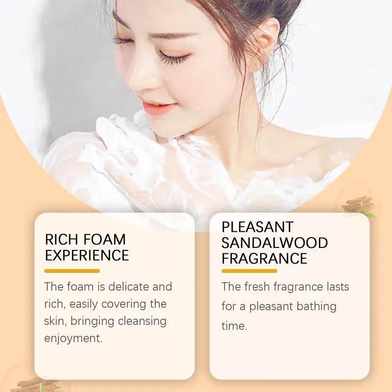 OceanAura sandalwood oil control bath soap mildly cleans and nourishes skin emits fragrance rich foam oil control bath soap