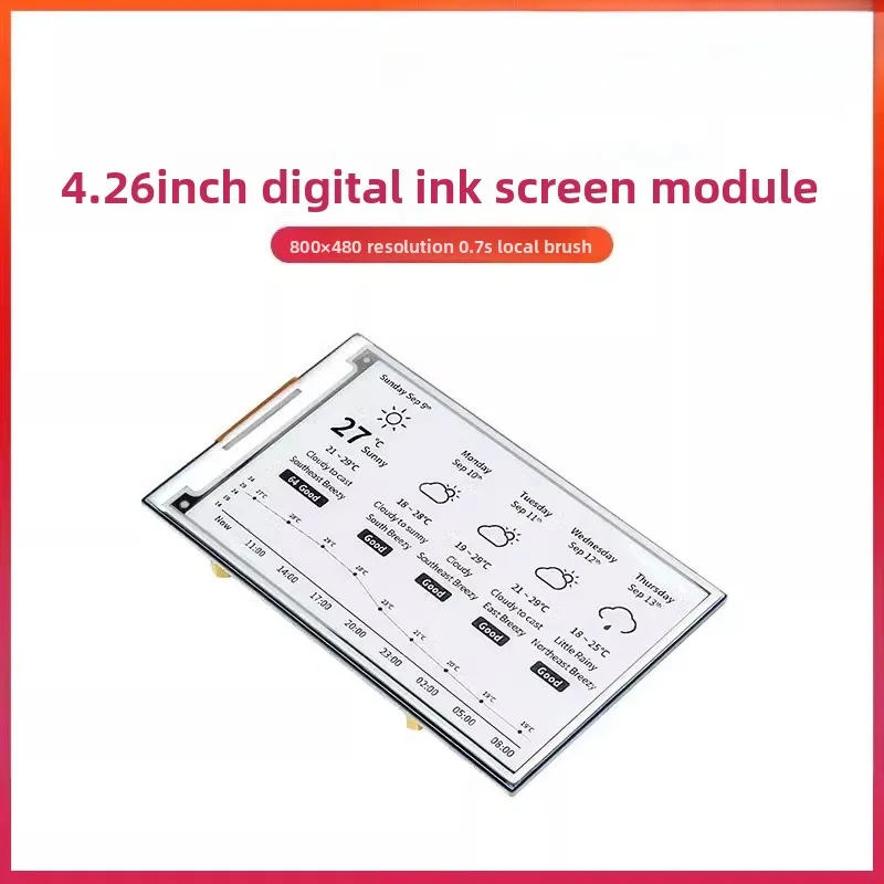 وحدة عرض الحبر الإلكتروني Raspberry Pi 5 4.26 بوصة واجهة SPI STM32 E شاشة ورقية أسود وأبيض #1